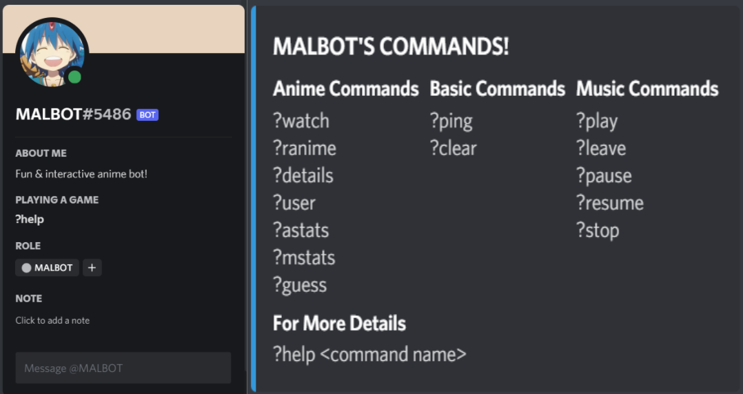 Discord bot project image